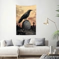 thumbnail image 2 of ZFLMY Crow Grave Cemetery Tapestry Wall Hanging for Home Decoration 40*60in, 2 of 6