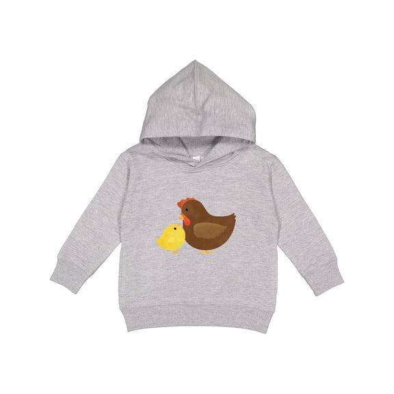 Inktastic Hen and Chick Farm Animals Toddler Hoodie