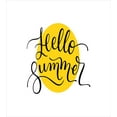 thumbnail image 3 of Hello Summer Twin Size Duvet Cover Set, Abstract Retro Style Lettering in Black Font Across a Round Shape in Yellow, Decorative 2 Piece Bedding Set with 1 Pillow Sham, Mustard Black, by Ambesonne, 3 of 3