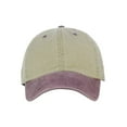 thumbnail image 2 of NYFASHION101 Unisex Adjustable 6-Panel Low-Profile Baseball Cap LOW100- Washed Khaki/Purple, 2 of 4