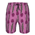 thumbnail image 4 of Naloa Tulips Flowers Men's Beach Shorts, Surfing shorts, Swim trunks, Quick Dry Swim Trunks for Surfing Beach Fun - X-Large, 4 of 9