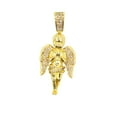 thumbnail image 4 of Women's Shiny Real Looking Diamond Angel Charm Chain 24 Inches 18k Real Gold Plated Layered, 4 of 5