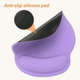 thumbnail image 4 of Gel Mouse Pad with Wrist Rest, Ergonomic Mouse Pad Comfortable Memory Foam Non-Slip Base Soft for Computer Laptop Office Home, Purple, 4 of 6