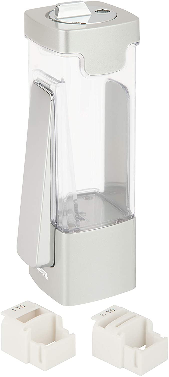 Zevro EMY101c One Click Sugar Salt Container Dispenser White Chrome 