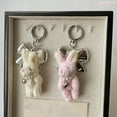 thumbnail image 6 of Fashionable Keychain Plush Bear Keychain Keyring Phone Charm Key Holder Bag Pendant Backpack Accessory for Women Girls, 6 of 8