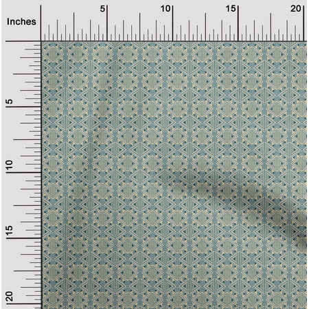 oneOone Cotton Flex Fabric Triangle Geometric Print Fabric BTY 40 Inch Wide
