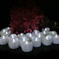 thumbnail image 2 of 12 LED wax candles LED bar candle Flickering LED candle LED pillar candle, white, 2 of 5