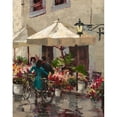 thumbnail image 3 of Heighton, Brent 12x14 Black Modern Framed Museum Art Print Titled - Flower Market Street, 3 of 5