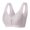 Purple, variant on Women Bras Lace Fashion Thin Style Ventilate Front Buckle Bra Without Steel Rim Uunderwire Bras for Women Pink L