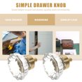 thumbnail image 4 of GARVALON Crystal Door Pulls Transparent Drawer Door Handle Home Decor 1Set, 4 of 4