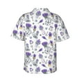 thumbnail image 3 of Picia Lavender Bicycle Gentle Cotton Regular Fit Short Sleeve Casual Hawaiian Shirt for Men-3X-Large, 3 of 9