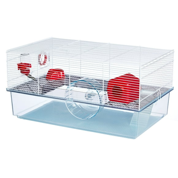 MidWest Homes for Pets Critterville Brisby Large Hamster Cage | Includes All Accessories, White