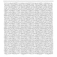 thumbnail image 3 of Ambesonne Alphabet Shower Curtain, Geometric Letters, 69"Wx84"L, Pale Grey and White, 3 of 3