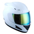 thumbnail image 2 of Casco de moto 1Storm Mechanic blanco brillante aprobado por el DOT, 2 of 4