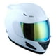 thumbnail image 2 of Casco de moto 1Storm Mechanic blanco brillante aprobado por el DOT, 2 of 4