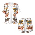 thumbnail image 4 of Picia Corgi Dog2 Pajamas Sets for Women Soft Short-Sleeved Pjs with Lounge Shorts Two Piece Sleepwear-Medium, 4 of 9
