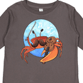 thumbnail image 4 of Inktastic Fun Fiddler Crab with Violin and Mustache Boys or Girls Long Sleeve Toddler T-Shirt, 4 of 5