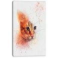 thumbnail image 2 of Magnifique Chaton Brun à l'Aquarelle - Impression d'Art sur Toile d'Animaux, 2 of 3