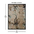 thumbnail image 4 of Benzara 7.7 x 5 Feet Nature Inspired Polypropylene Power Loomed Rug, Blue and Brown, 4 of 4