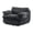 Black-1, variant on Aukfa 50" Oversized Corduroy Round Sofa Chair, Modern Deep Seat Chaise Lounge Chair Indoor with Pillows, No Assembly Required, Green