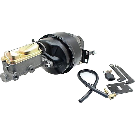 8" Dual Power Brake Booster kit for 1959-1971 Dodge D100 D200 & Mopar A/B/E Body with Master Cylinder, Disc/Drum Brake Booster Conversion Kit