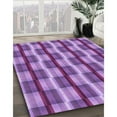 thumbnail image 3 of Ahgly Company Machine Washable Indoor Rectangle Transitional Heliotrope Purple Area Rugs, 4' x 6', 3 of 7