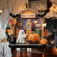 thumbnail image 4 of Halloween Spooky Ornament, 2D Halloween Tree Cute Ghost-Themed Reading Ornament, Ghost Hanging Ornaments Decorative for Holiday Party Craft Supplies Indoor Home Decor 3.15 Inch, 4 of 6