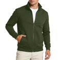 thumbnail image 5 of Mens Zip Up Sweatshirt Long Sleeve Stand Collar Plain Casual Jacket with Pockets Fall Winter Outerwear, 5 of 7