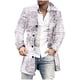 thumbnail image 1 of Puntoco Chaqueta Gruesa Con Bolsillos Y Estampado De Cuello Abotonado Y Manga Larga Para Hombre, 1 of 2