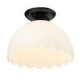 thumbnail image 5 of Golden Lighting Dorinda 1-light Semi-Flush Mount in Matte Black, 5 of 7