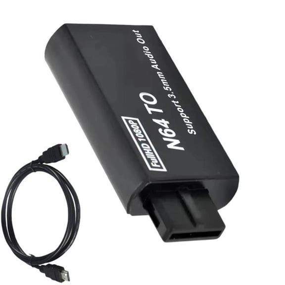 For N64 to HDTV Converter Game Adapter Support 1080P 3.5mm Sound Cable Gaming