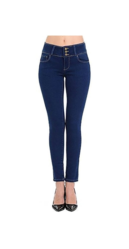3 button skinny jeans