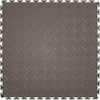 IT Tile Dark Gray Diamond Plate 20.5 x 20.5 in. Flexible Interlocking Vinyl Floor Tile (8 Tiles)