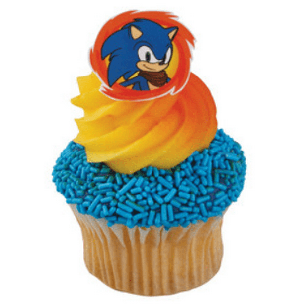 Sonic 12pack Cupcake Decoration Toppers