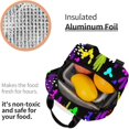 thumbnail image 4 of Portable Lunch Box for Trippy Cactus Insulated Lunch Bag Bento Box Food Container Storage Boxes Waterproof For Adults Unisex Office Camping Trips, 4 of 7