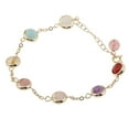 thumbnail image 1 of Multicolores de de Cristal Brazalete de 19 cm de Longitud Sunnimix Pulsera Rainbow Gemstone, 1 of 8
