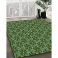 thumbnail image 2 of Ahgly Company Indoor Round Patterned Green Snake Green Area Rugs, 4' Round, 2 of 6