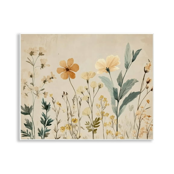 Stupell Industries Free Flowers Foliage Wall Plaque Art design by Petal Prints Design, 11 x 14