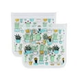thumbnail image 4 of Full Circle ZipTuck Reusable Plastic Food and Storage Bag, Sandwich Set of 2, Cactus Party, 4 of 26