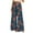 Dark Blue, variant on Wide Leg Pants for Women Floral Printed Elastic Waist Drawstring Casual Loose Fit Long Flowy Trousers Pink XL