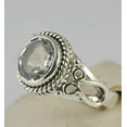 thumbnail image 3 of Navya Craft White Topaz 925 Solid Sterling Silver Handmade Women Statement Ring Size 4.5, 3 of 4