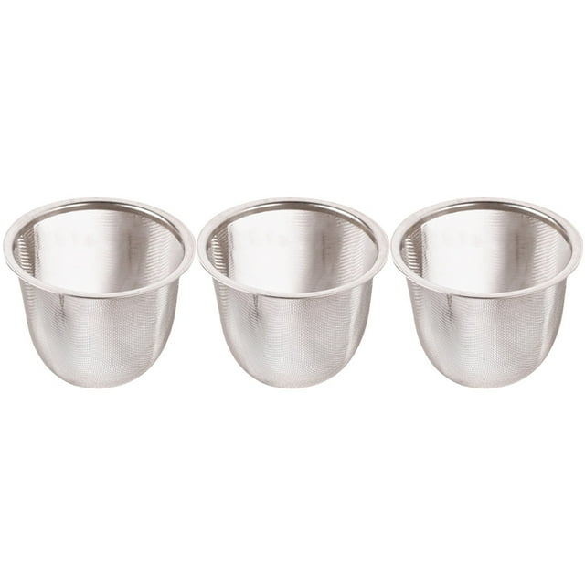 3 Pcs Insert de Filtre à Thé en Acier Inoxydable Accessoires de Théière Filtre à Thé en Maille