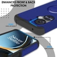 thumbnail image 2 of For OnePlus Nord N30 5G Tough Hybrid With Ring Stand + Tempered Glass - Classic Blue, 2 of 6