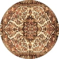 thumbnail image 1 of Ahgly Company Indoor Round Persian Brown Traditional Area Rugs, 5' Round, 1 of 4