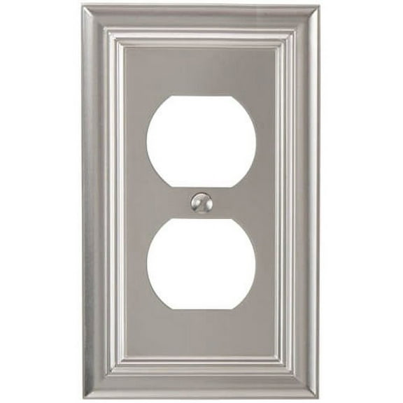 Elumina Continental 1 Duplex Wall Plate, Nickel