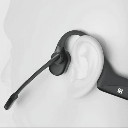 Shokz - OpenComm Noise-Canceling Bone Conduction Stereo Bluetooth Headset - Black