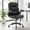Office Chair Black, variant on NYOAK Drafting Chair for Standing Desk, 500lbs Heavy Duty Tall Office Chair with Flip-Up Arms, Ergonomic Leather Desk Chair with Adjustable Foot Ring & Height for Counter Height Desk