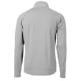 thumbnail image 3 of Men's Cutter & Buck  Gray Albuquerque Isotopes Adapt Eco Knit Hybrid Recycled Quarter-Zip Top, 3 of 3