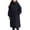 Black, variant on BangWanChi Womens Winter Coats Long Long Sleeved Solid Color Hooded Jacket