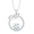 thumbnail image 2 of Rosec Jewels Lab Created Diamond Circle Necklace (1 Ct, 6 MM, EF-VS Grade, with Chain) - Ready to Gift, 18K White Gold, 2 of 6